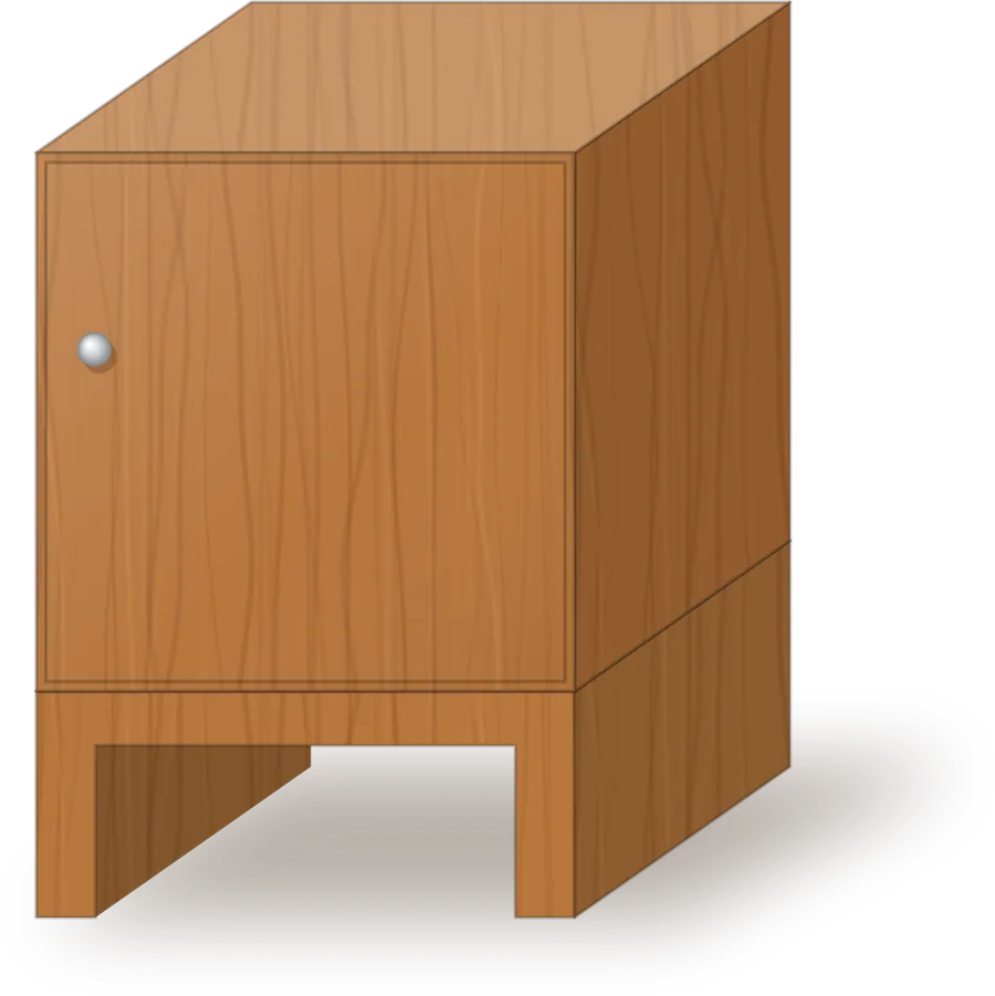 A teak Briddhi door cube on a wooden base