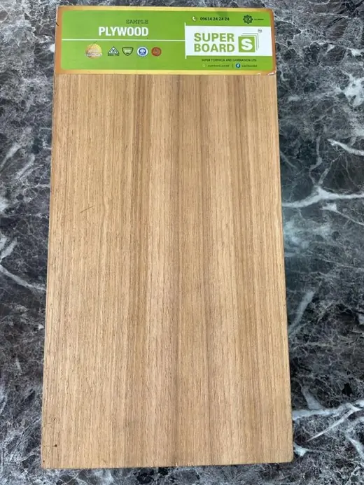 A sample of Burma teak plywood board