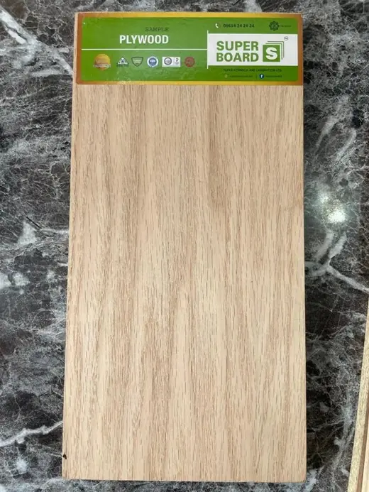 A sample of Red oak plywood board